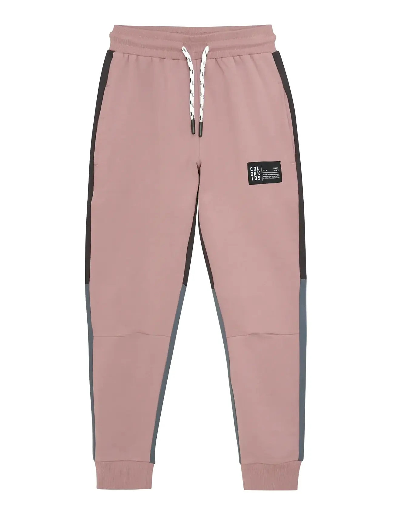 COLOR Kinder Sweat Hosen - Colorblock Pink - 128 - Kinder