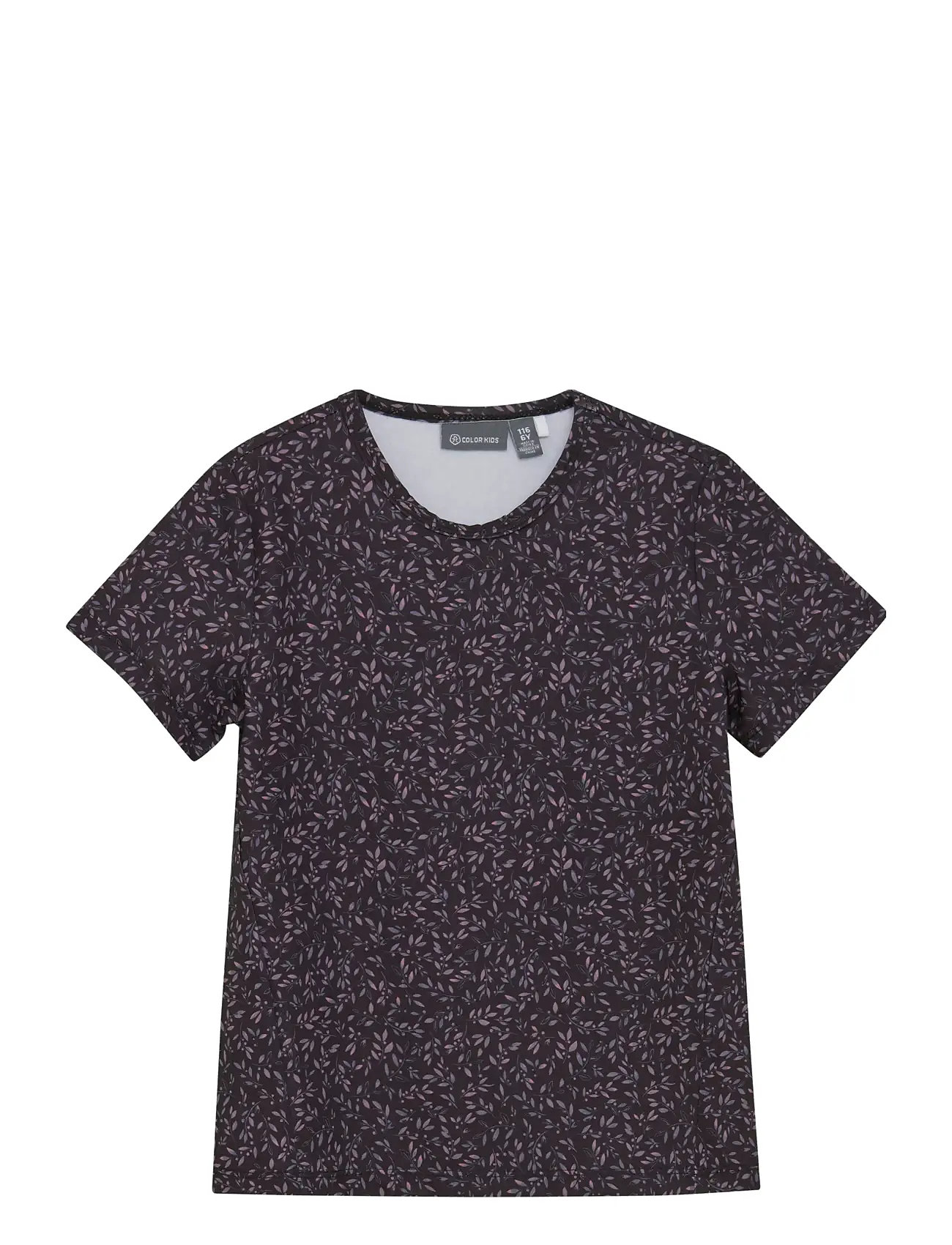 COLOR Kinder Sport T-Shirt S/S - Aop Burgundy - 110 - Kinder