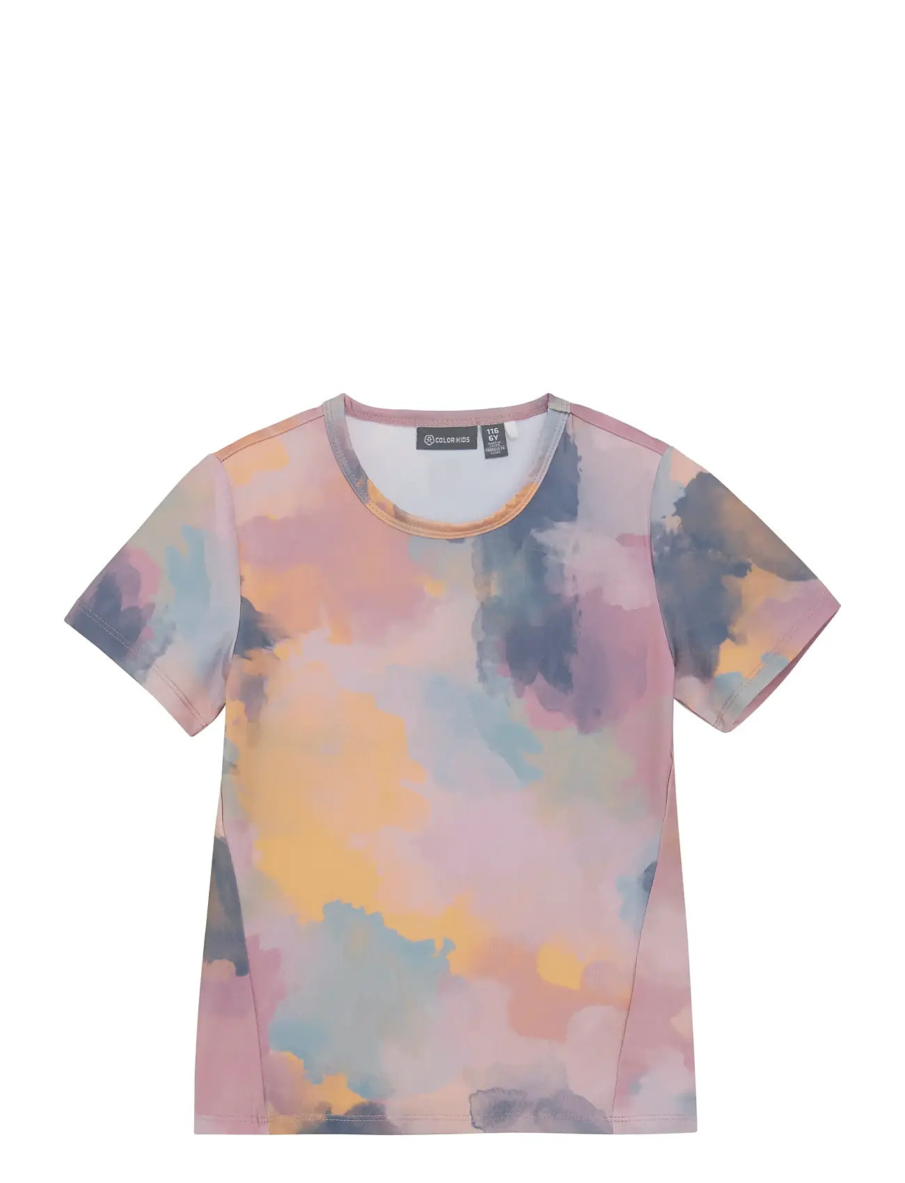 COLOR Kinder Sport T-Shirt S/S - Aop Pink - 122 - Kinder