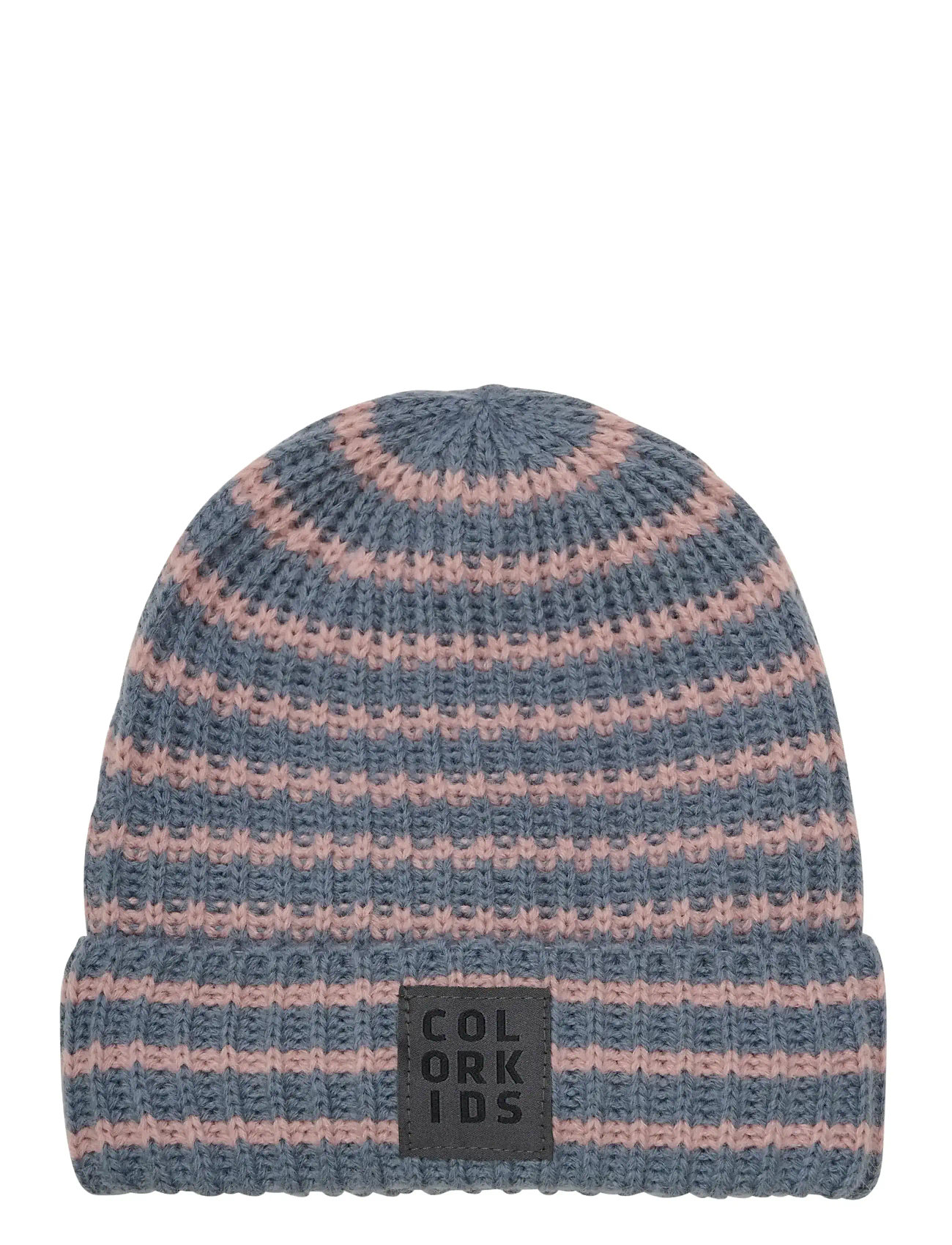 Color Kids Beanie W. Wool & Pattern, 8-10Y, Multi/patterned, Huer > Beanie, Børn