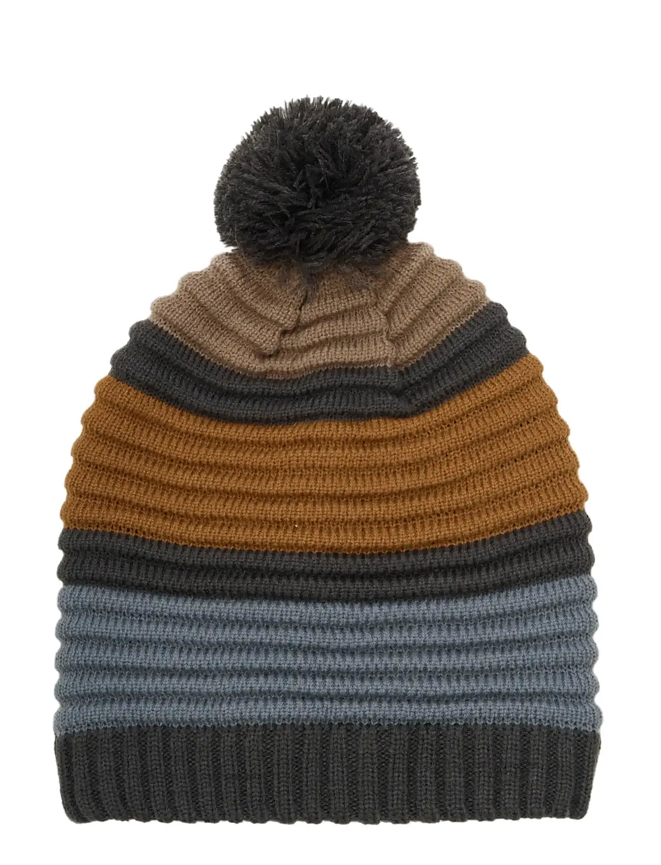 COLOR Kinder Hat - Colorblock Braun - 1-3Y - Kinder