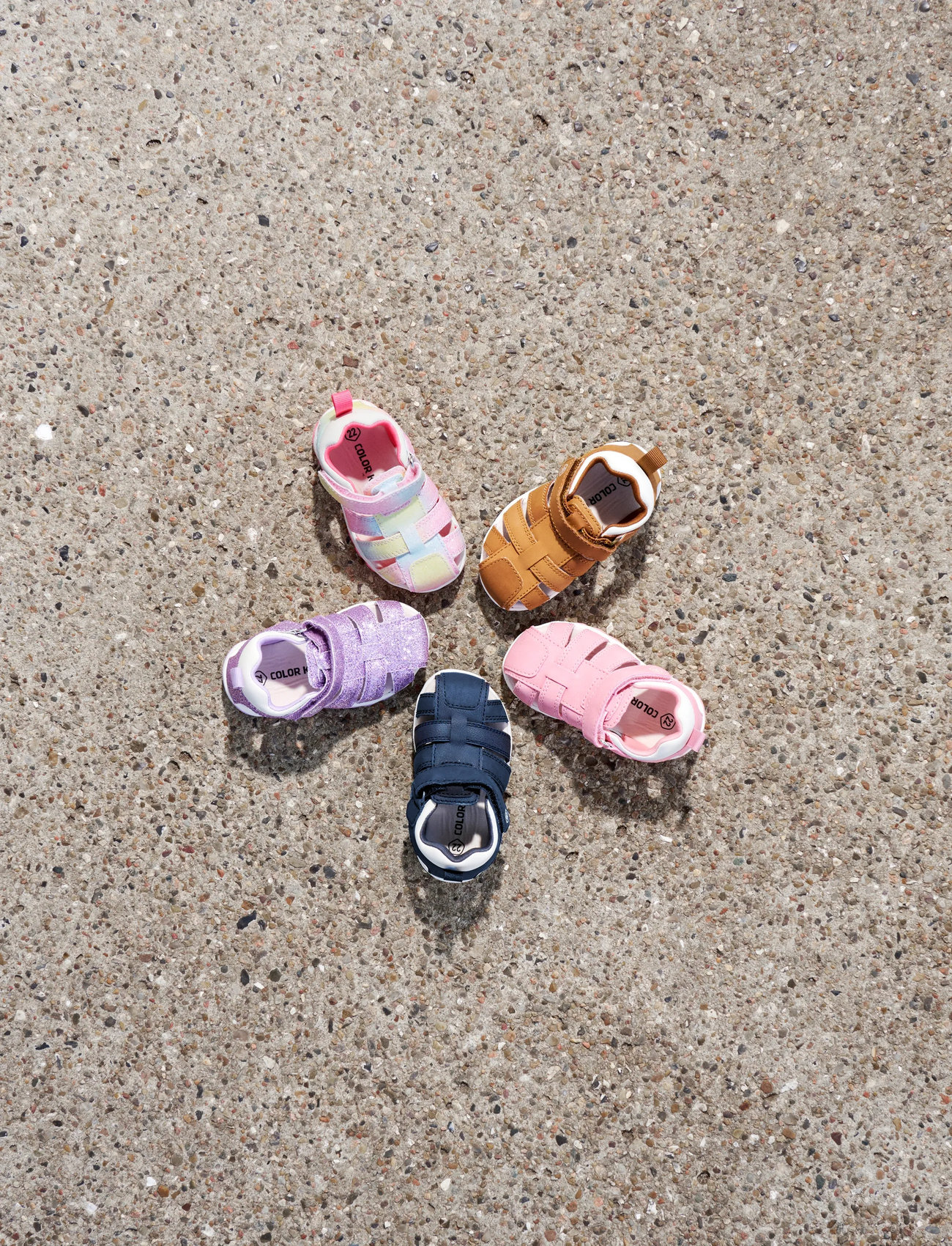 Color Kids Baby Sandals W. Velcro Strap, 23, Multi/patterned, Sommersko > Sandaler, Børn