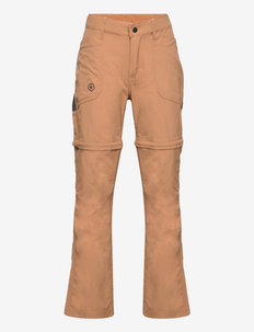 Pants w. zip off - friluftsbukser - tabacco brown