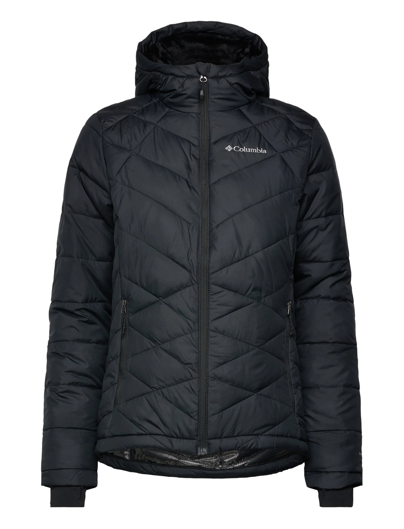 Columbia Sportswear Heavenly Hooded Jacket, XS, Black, Sport Jackets > Sport Padded Jackets, Dame
