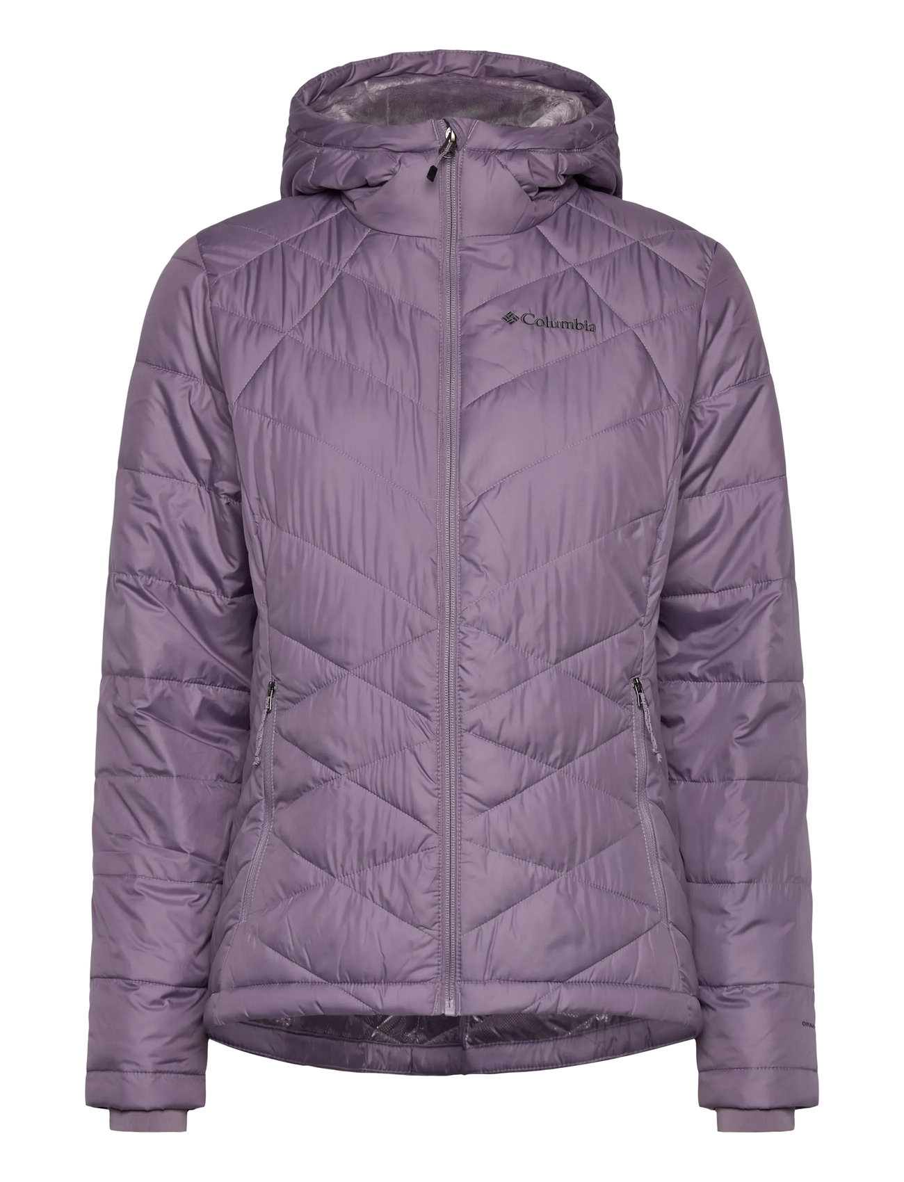 Columbia Sportswear Heavenly Hooded Jacket, XS, Purple, Sport Jackets > Sport Padded Jackets, Dame