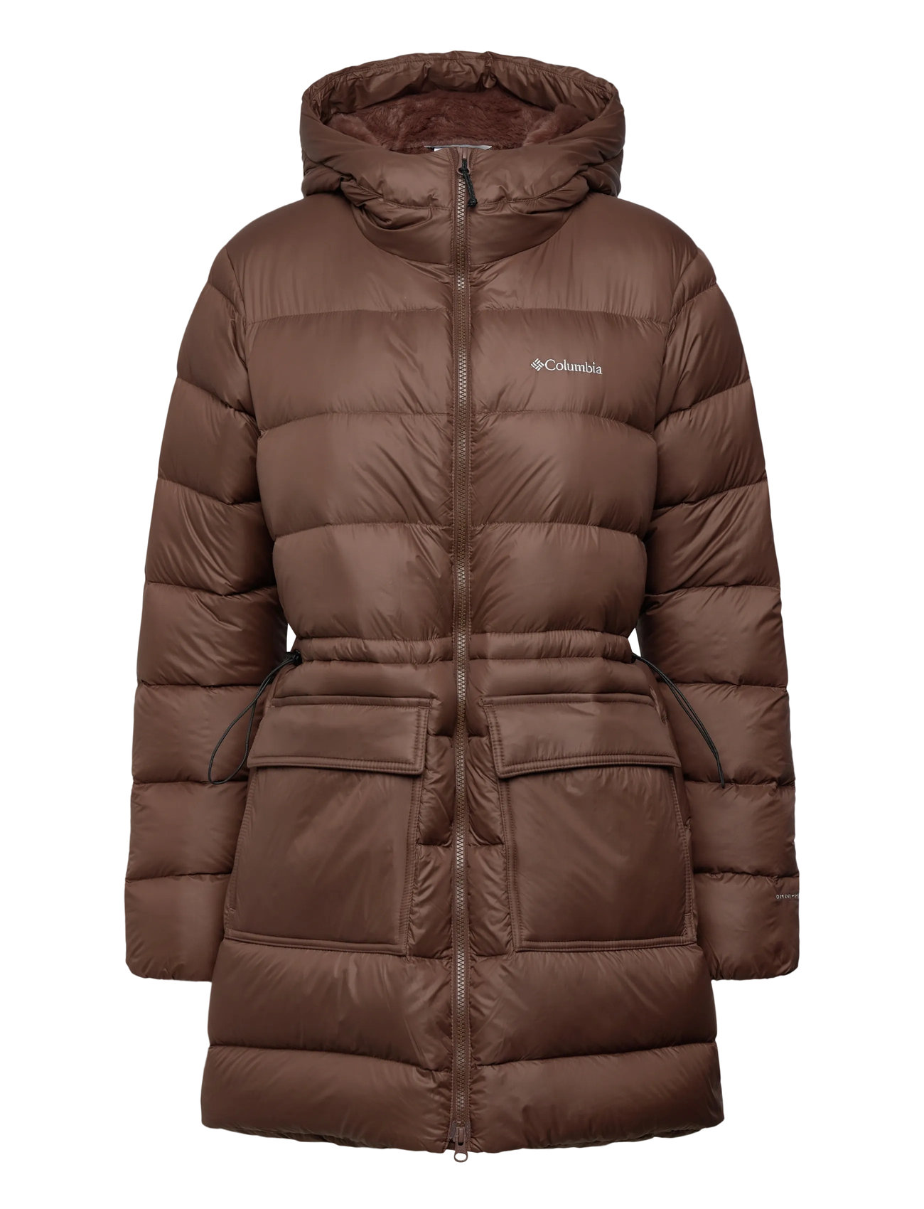 Columbia Sportswear Harmony Falls Mid Down Jacket, S, Brown, Sport Jackets > Sport Padded Jackets, Dame