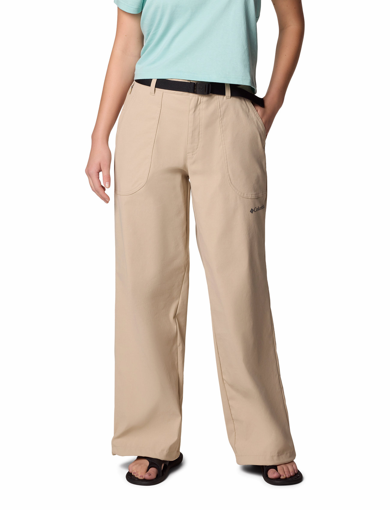 Columbia Sportswear Brea Falls Nylon Pant, L, Beige, Sport Overtøj > Sport Outdoor Pants, Dame