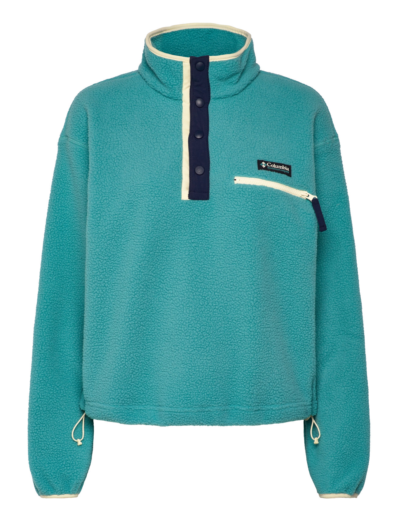 Helvetia Ii Cropped Half Snap Fleece Blue Columbia Sportswear