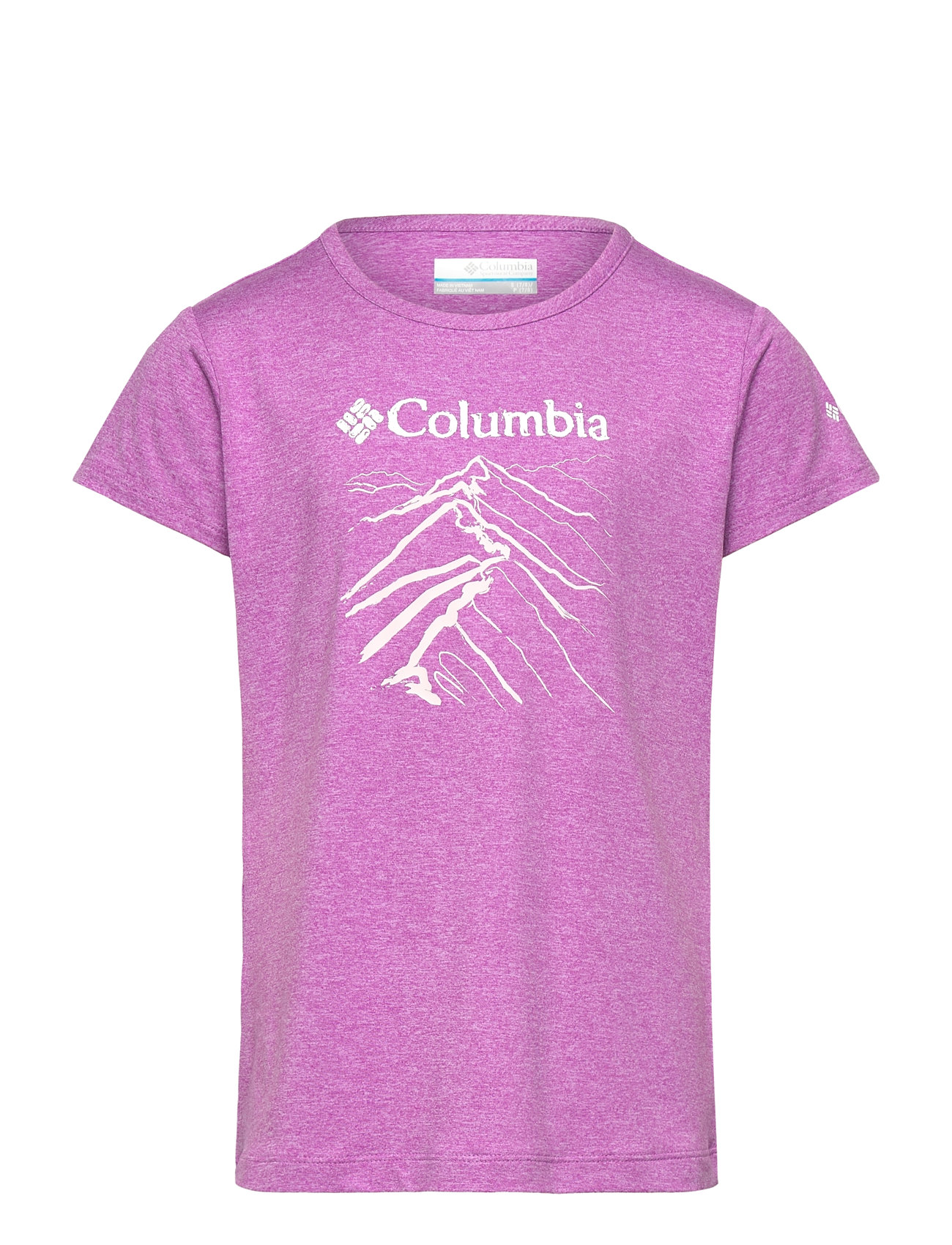 Columbia Sportswear Tech Trail Short Sleeve Graphic Shirt Lila