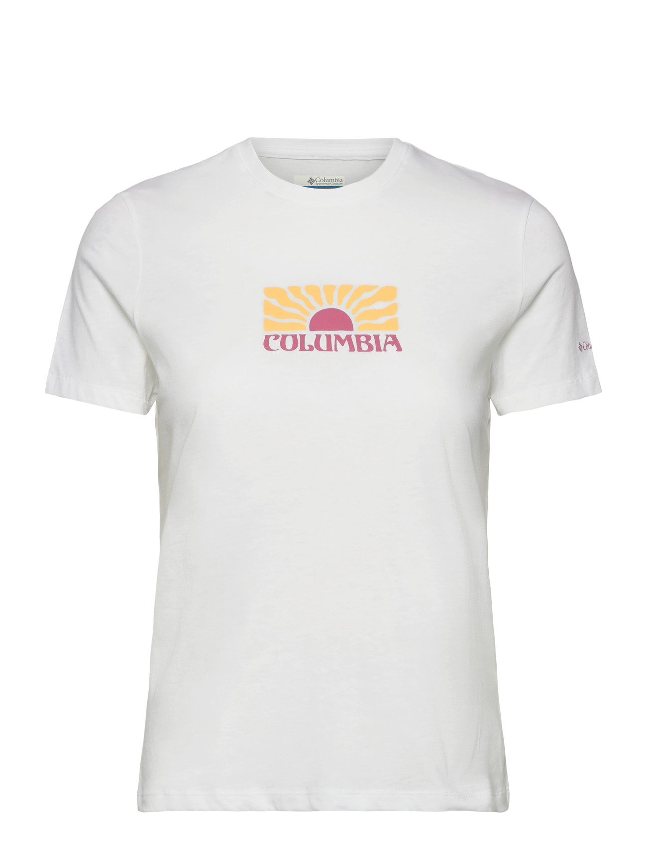 Columbia Sportswear Ruby Springs Graphic Fitted Ss, XL, White, Sports Overdele & T-shirts > Sport T-shirts, Dame