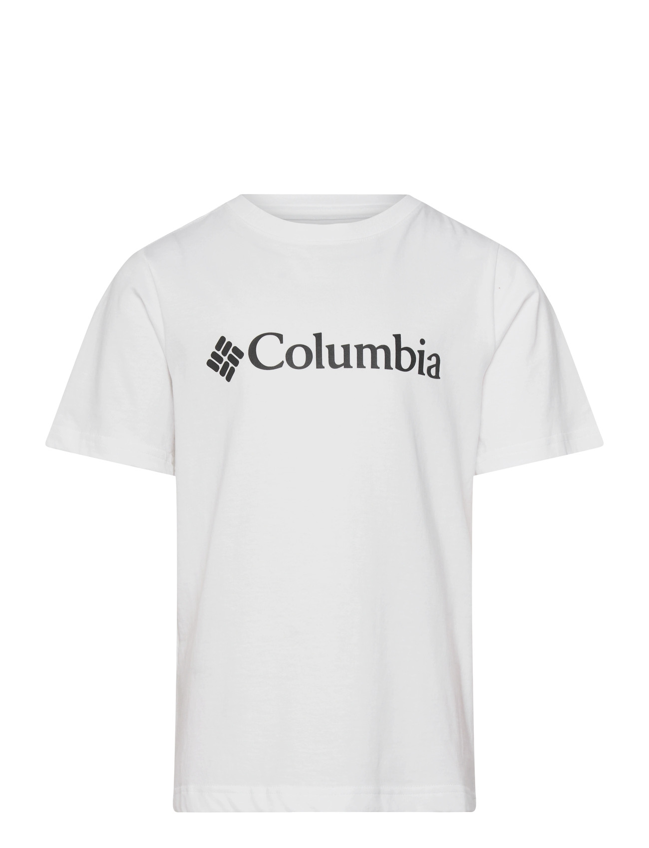 Columbia Sportswear Valley Creek Ii Ss Graphic Shirt, 116, White, T-Shirts > Kortærmede, Børn