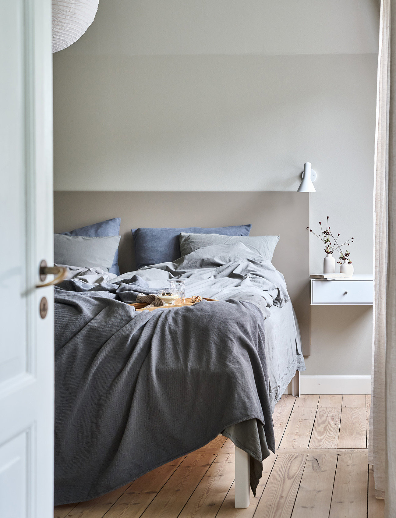 compliments Stone Bed Linen 140X220/60X63 cm, 140X220;60X63 cm, Grey, Sengetekstiler > Sengesæt, Unisex