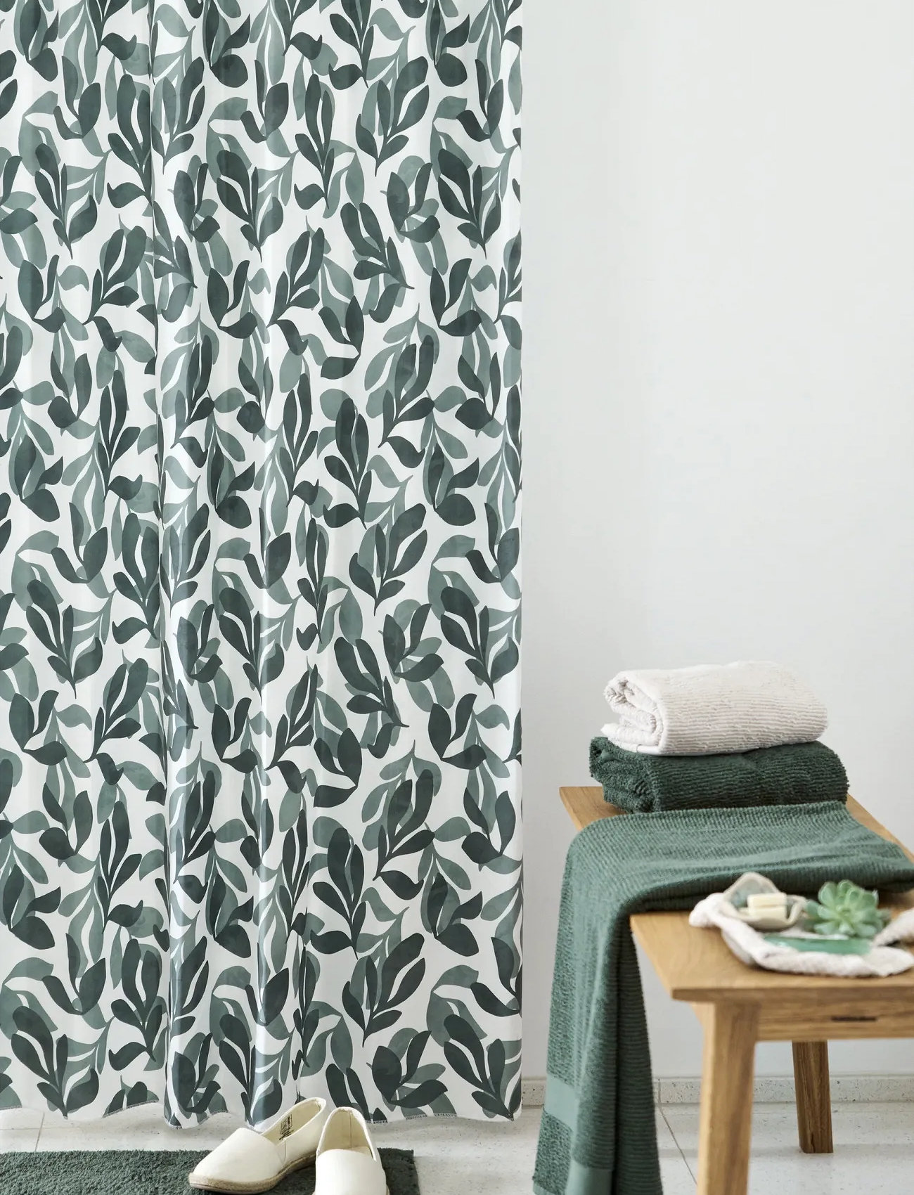 compliments Even Bath Mat, 60X100 cm, Green, Tæpper > Badetæpper, Unisex
