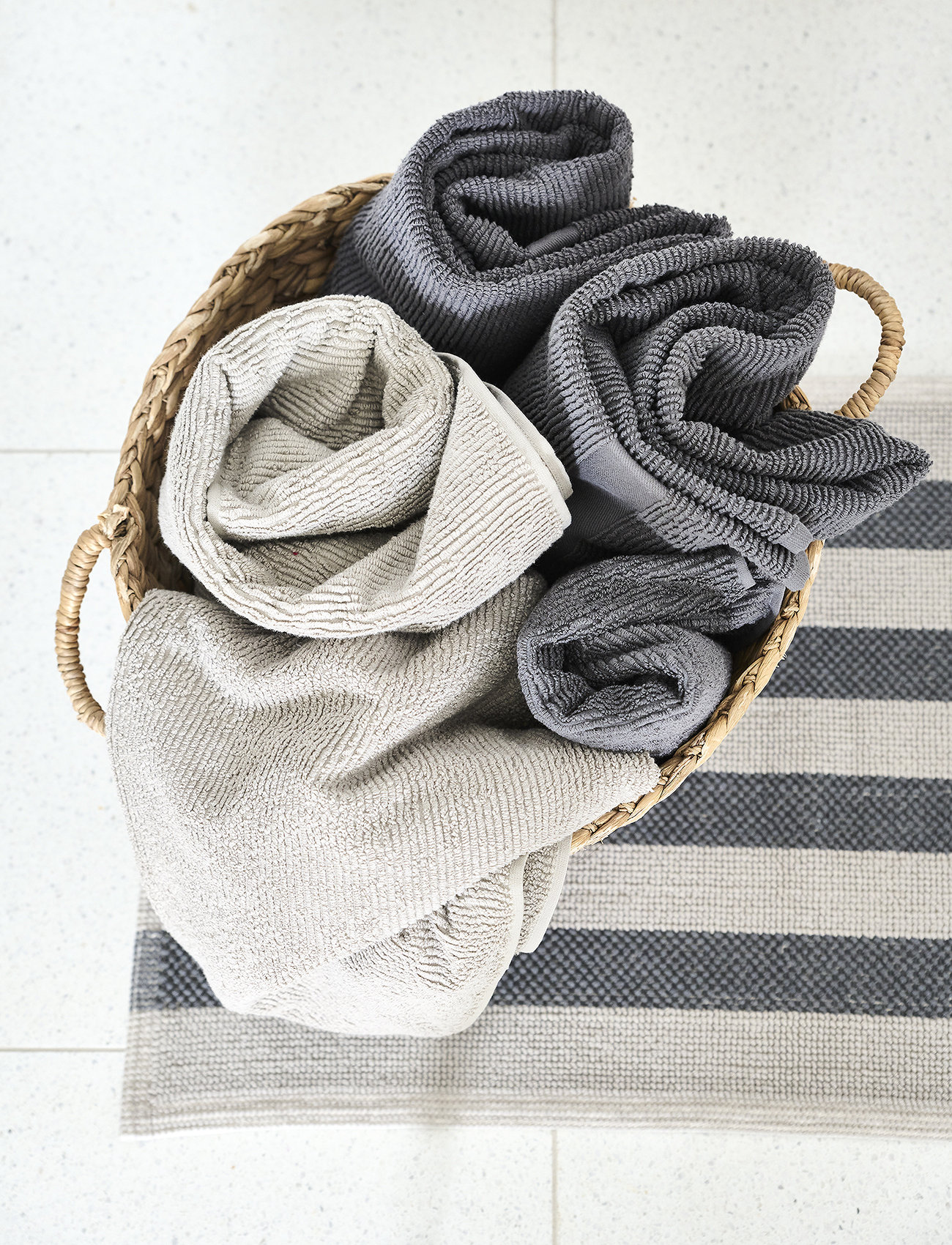 compliments Basin Rug, 50X80 cm, Grey, Tæpper > Badetæpper, Unisex