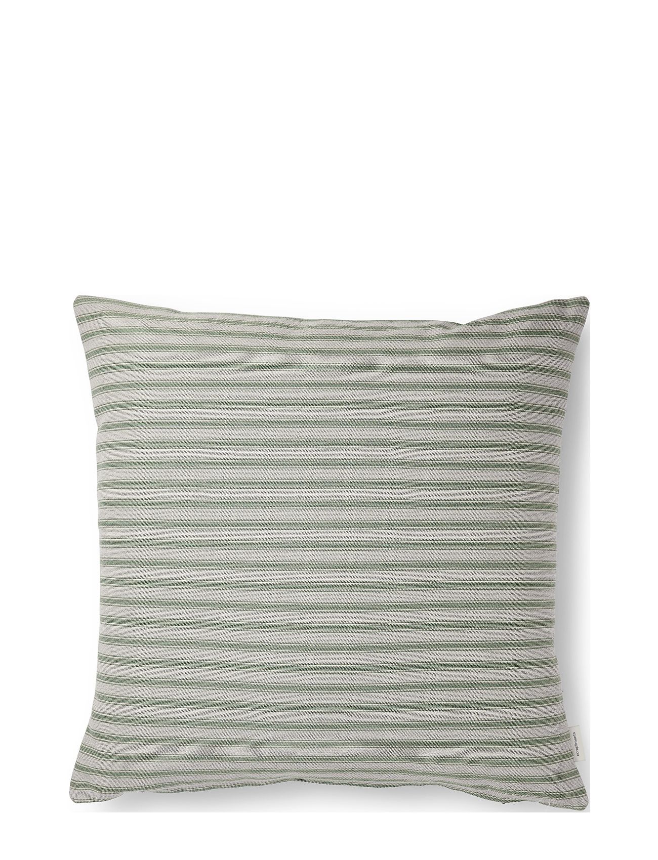 COMPLIMENTS Outdoor Fine Stripe Cushion Grün - 45X45CM - Unisex