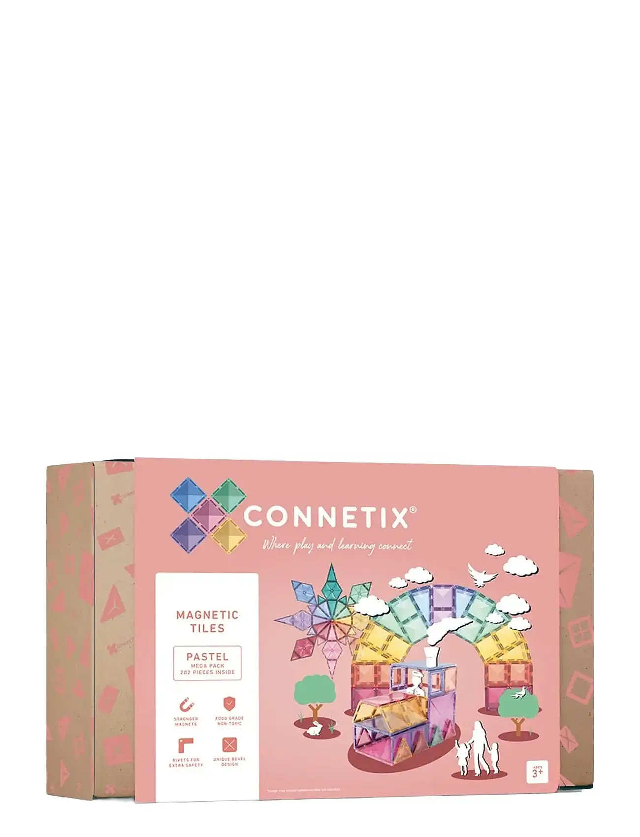 Pastel Mega Pack 202 Pieces Toys Building Sets & Blocks Building Sets Multi/patterned Connetix