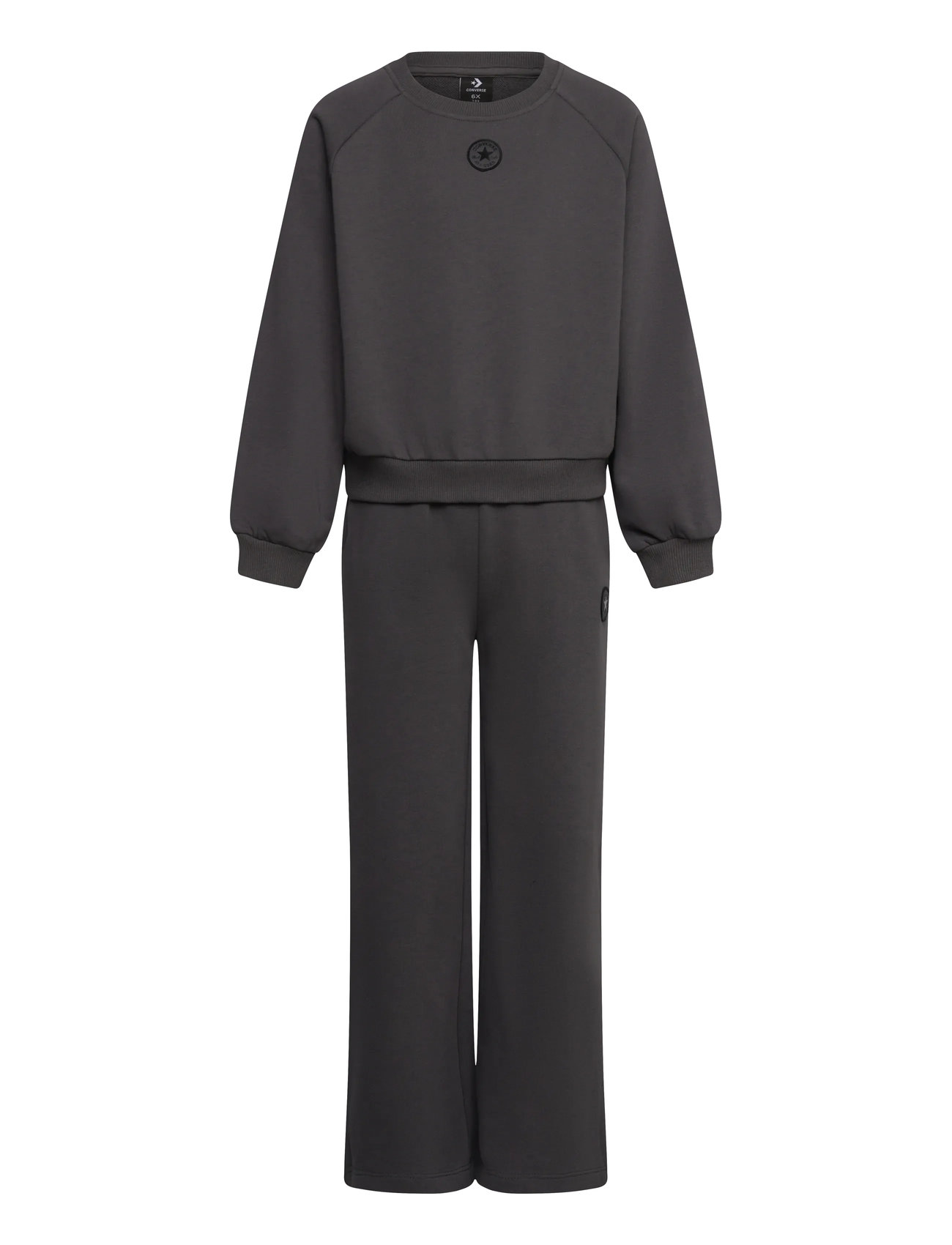 CONVERSE T8-French Terry Hose Set Schwarz - 110 CM - Kinder