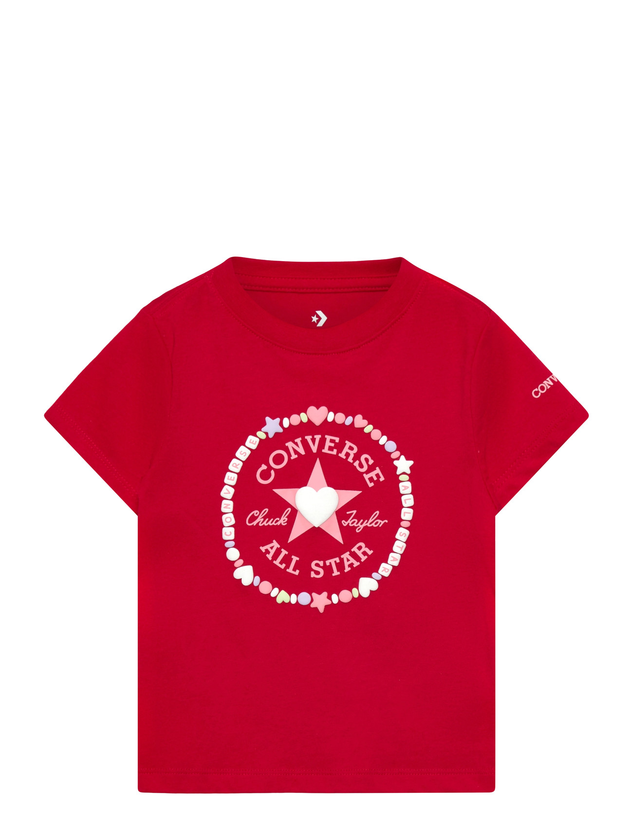 Converse S/S Tee, 110/116, Red, T-Shirts > Kortærmede, Børn