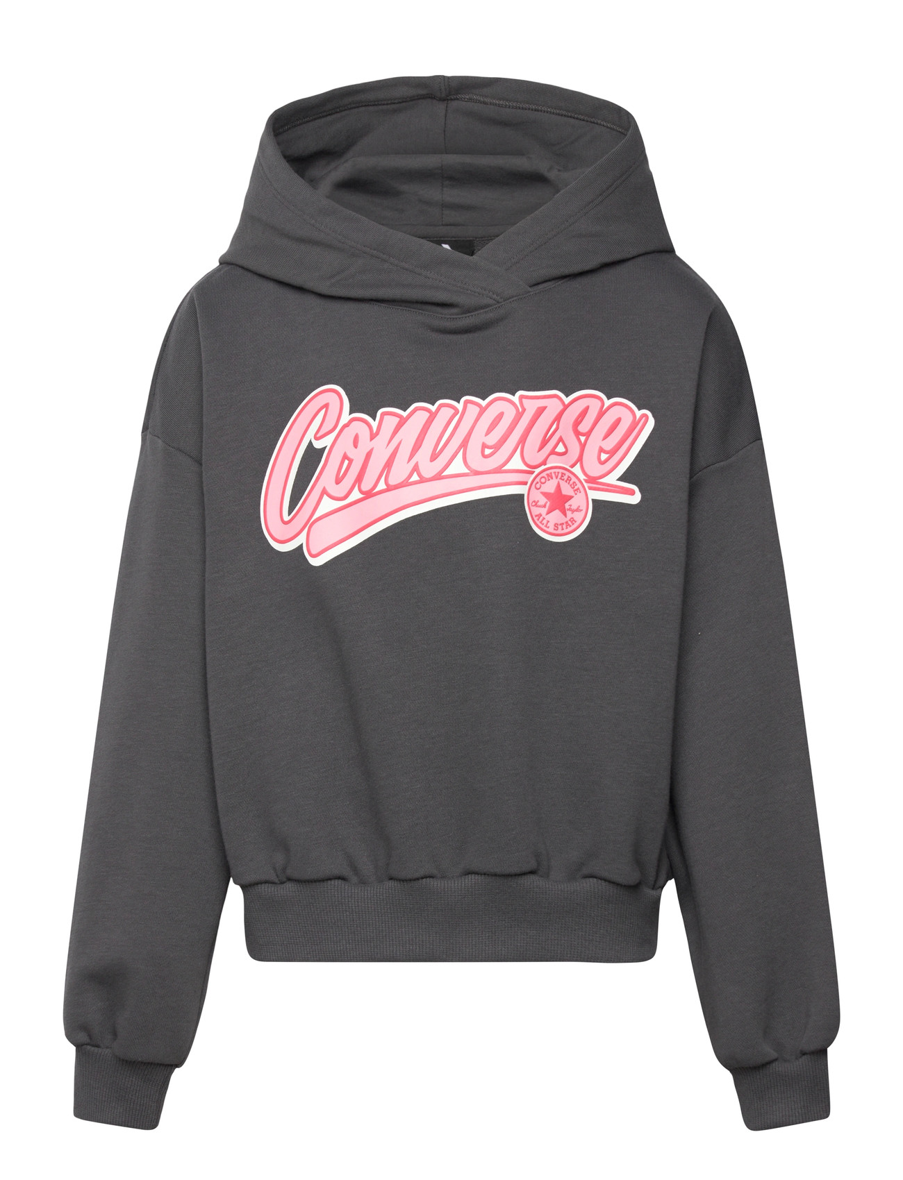 Converse Pull-Over Hoody, 158/170, Grey, Sweatshirts & Hættetrøjer > Hættetrøjer, Børn