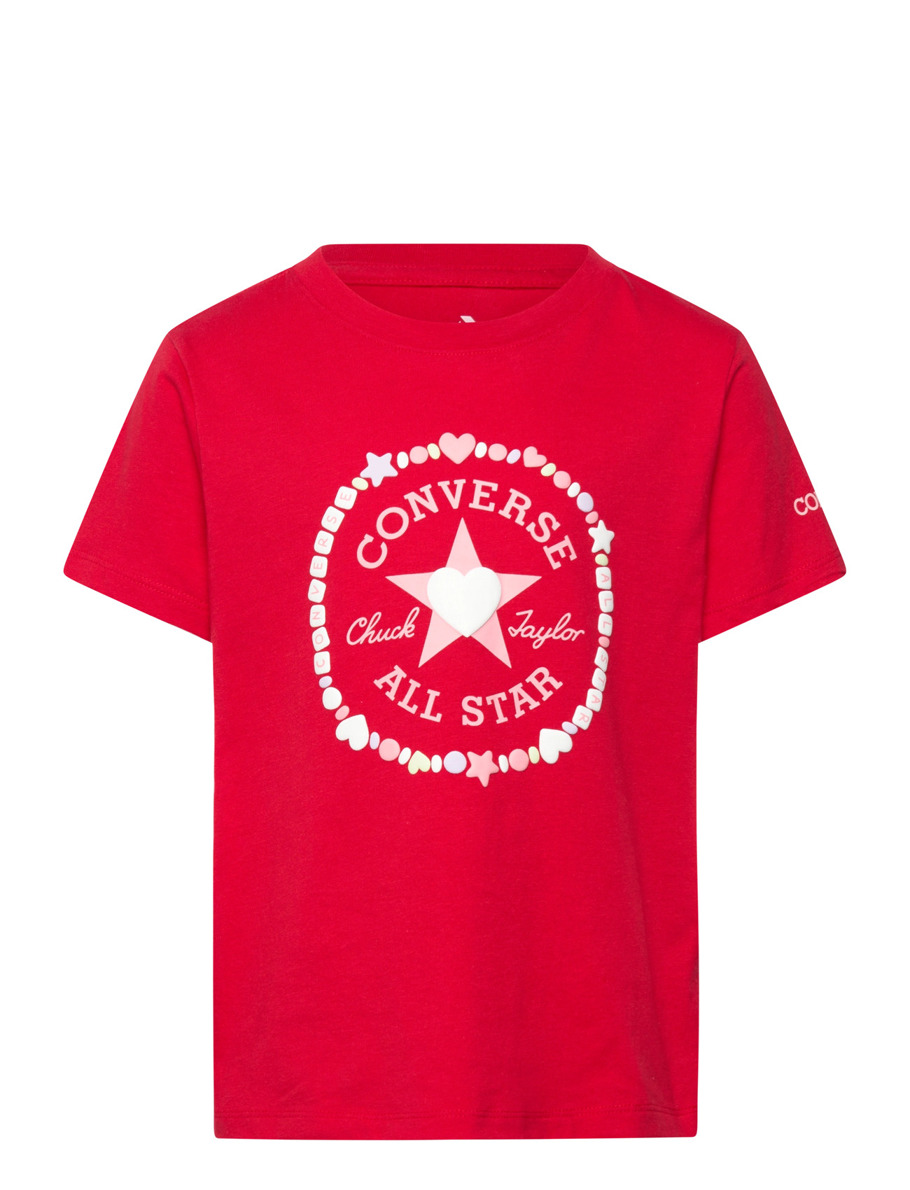Converse S/S Tee, 13/15Y, Red, T-Shirts > Kortærmede, Børn