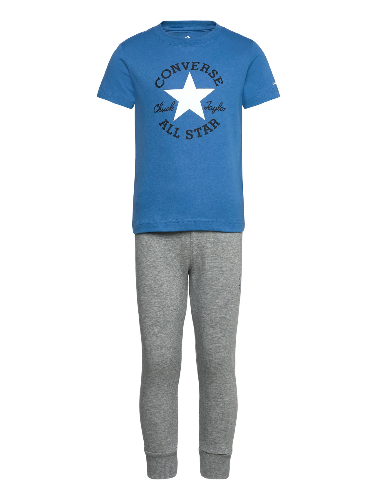 Converse Ph-Pant Set, 110/116 cm, Grey, Sæt > Sæt Med Kortærmet T-Shirt, Børn