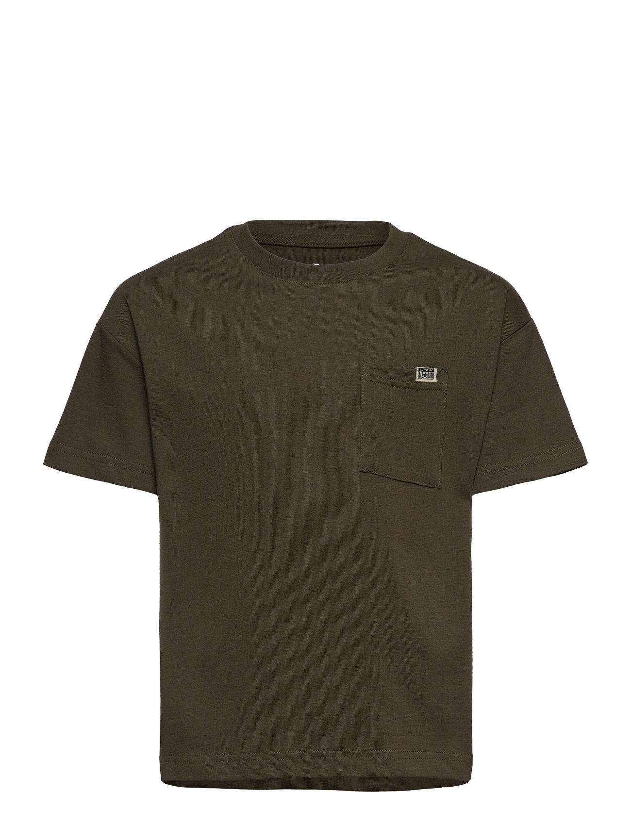 Helier Jersey Ss Sport T-Kortærmet Skjorte Khaki Green Converse