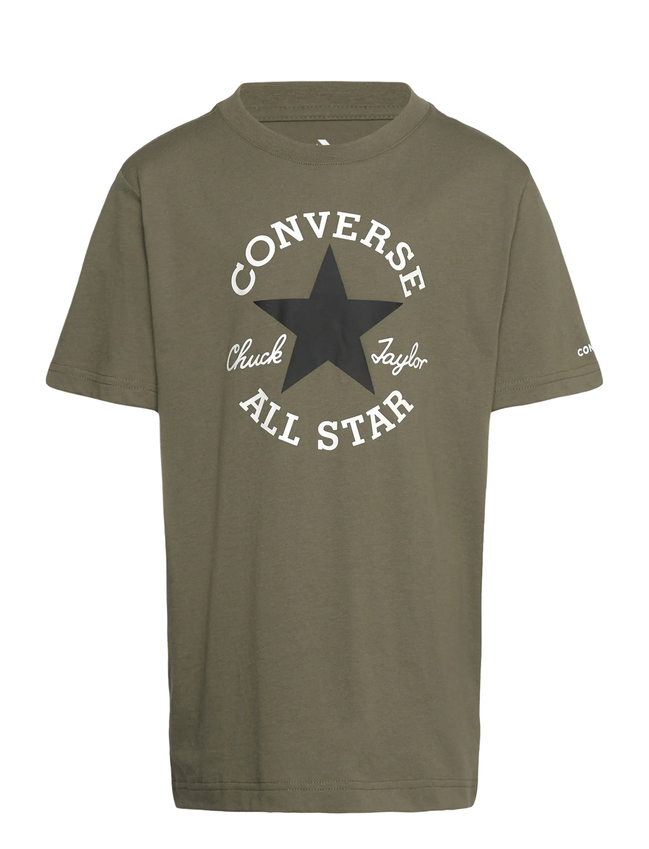 Converse Converse Dissected Chuck Patch Short Sleeve Tee, 155/159 cm, Khaki green, T-Shirts > Kortærmede, Børn