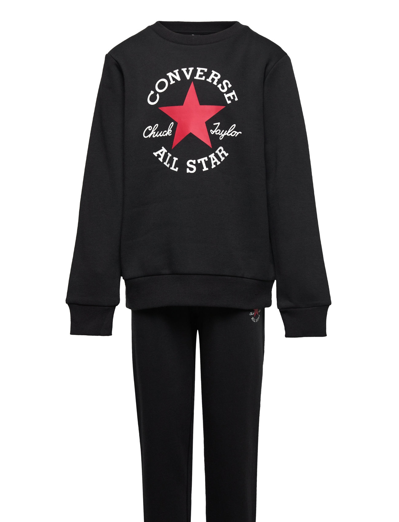 Converse Dissected Chuck Patch Fleece Crew Set Black Converse