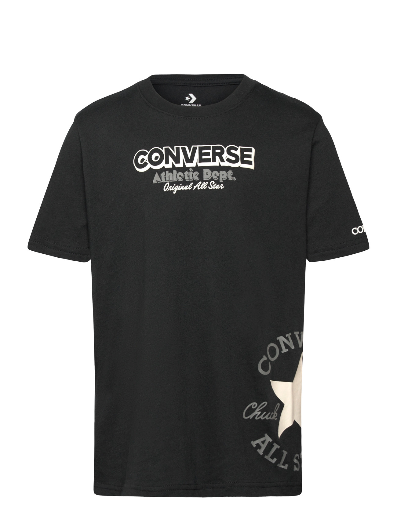 Converse S/S Tee, 122/134, Black, T-Shirts > Kortærmede, Børn