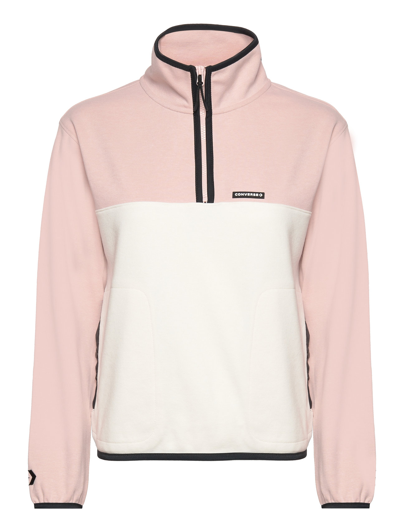 Popover 1/2 Zip Top Sport Sweat-shirts & Hoodies Fleeces & Midlayers Pink Converse