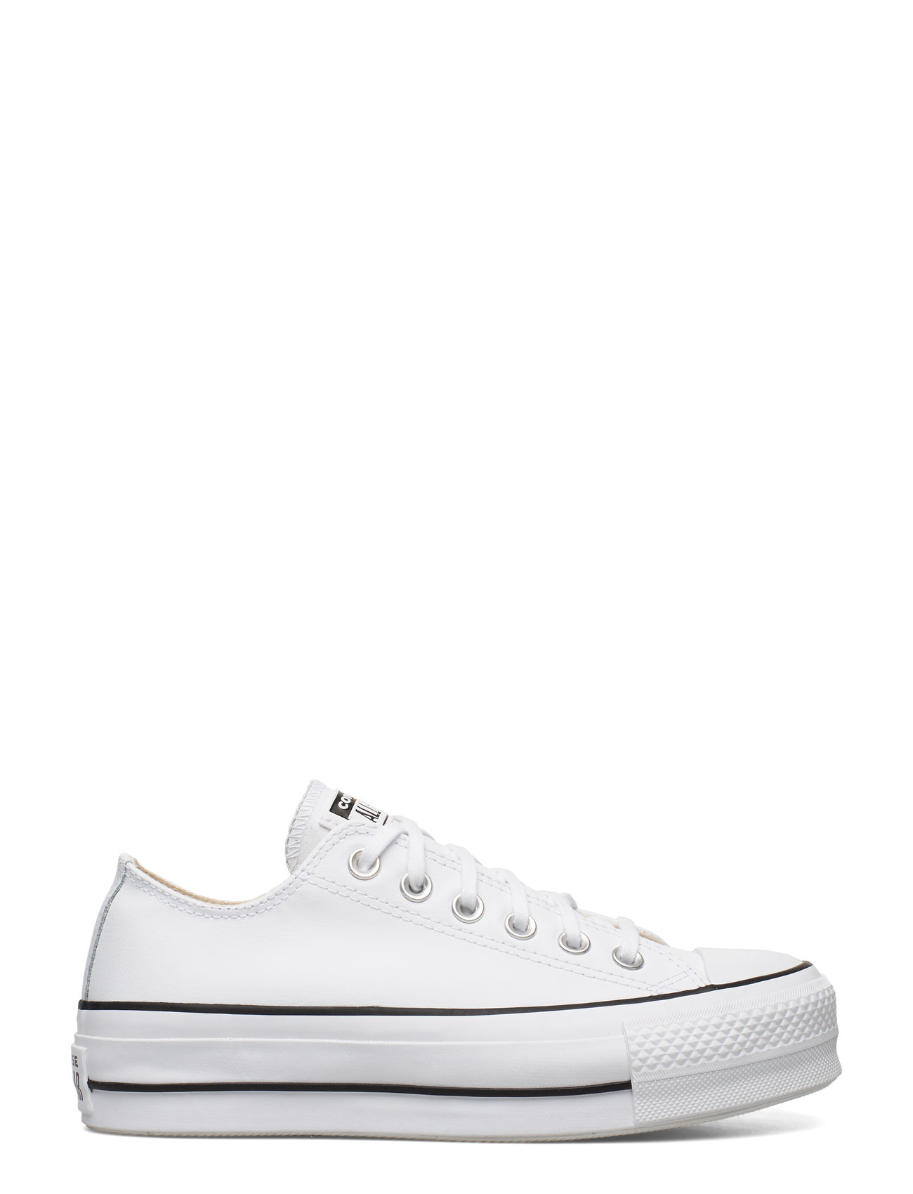 Hvid Converse Ctas Lift Clean White/Black/White Sneakers Plateau Hvid Converse sneakers for dame - Pashion.dk