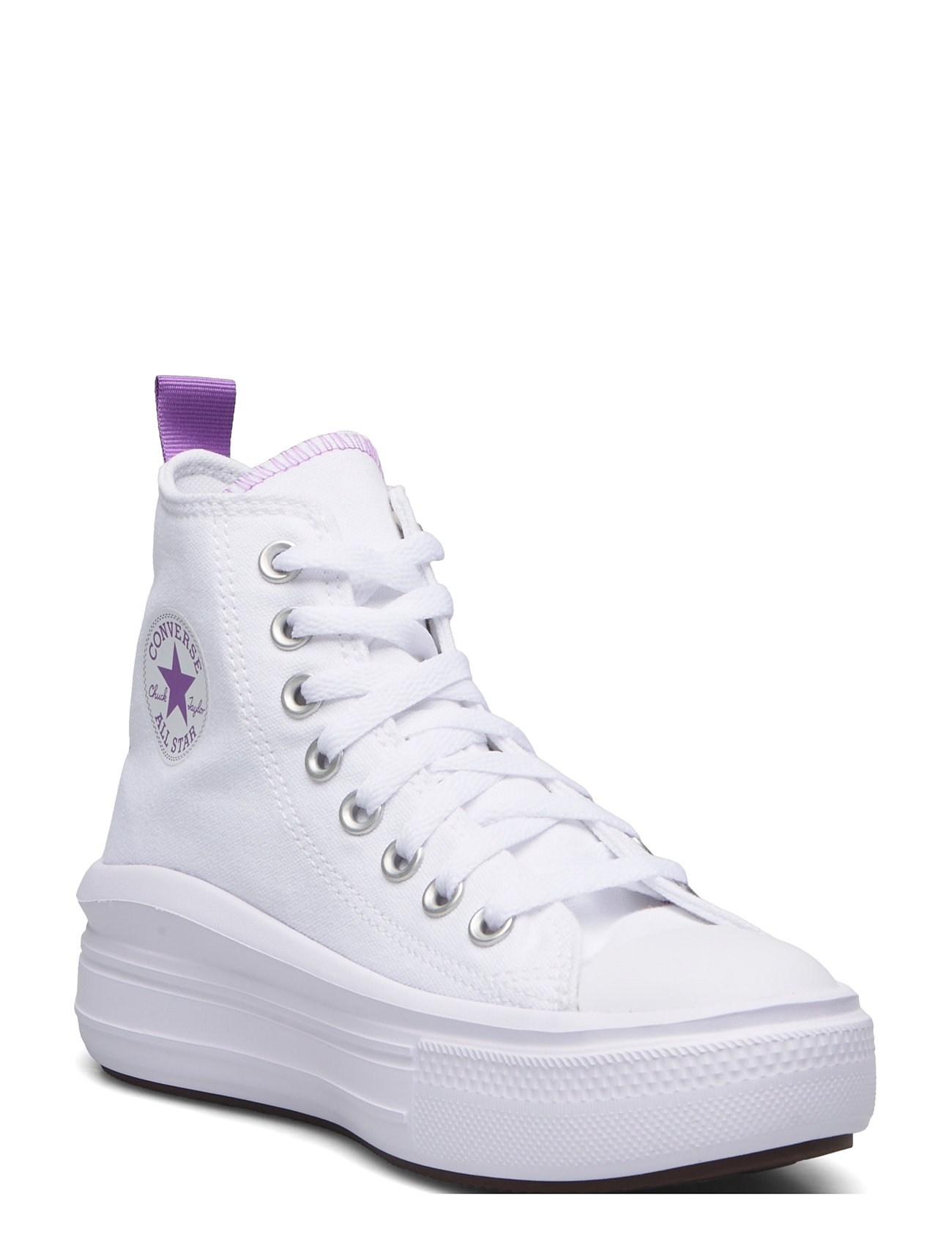 Converse Ctas Move Hi White/Pixel Purple/White Vit