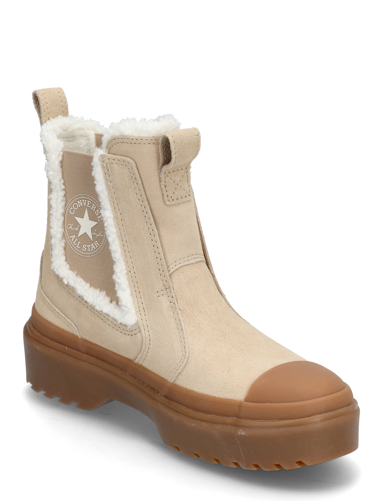 Chuck Taylor All Star Chelsea Lugged Sport Winter Boots Winterboots Pull On Beige Converse