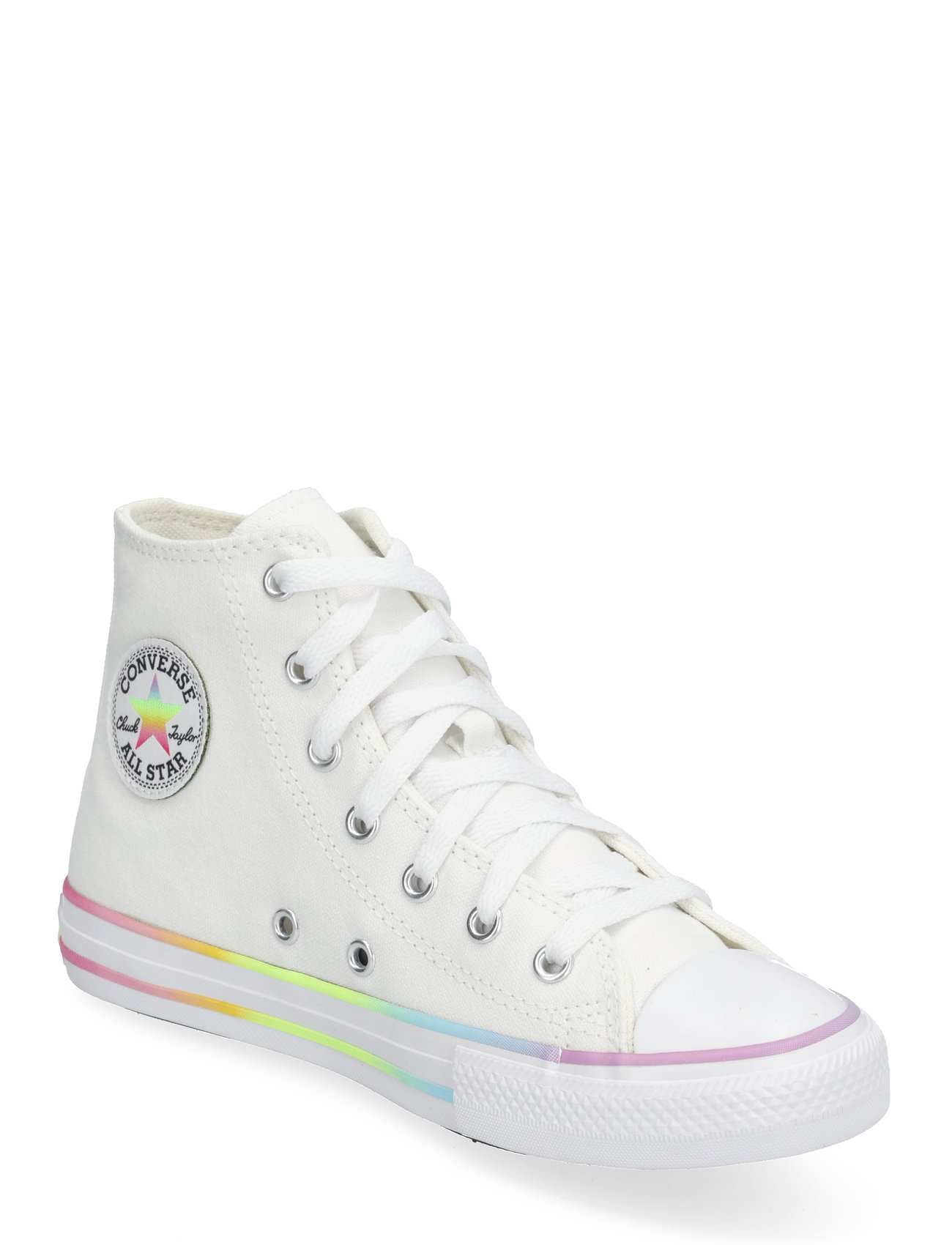 Ctas Hi White/White/Chaos Fuschia High-top Sneakers White Converse