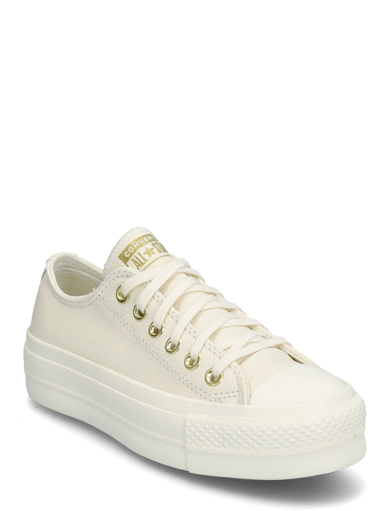 Converse Ctas Lift Ox Egret/Egret/Gold Kräm