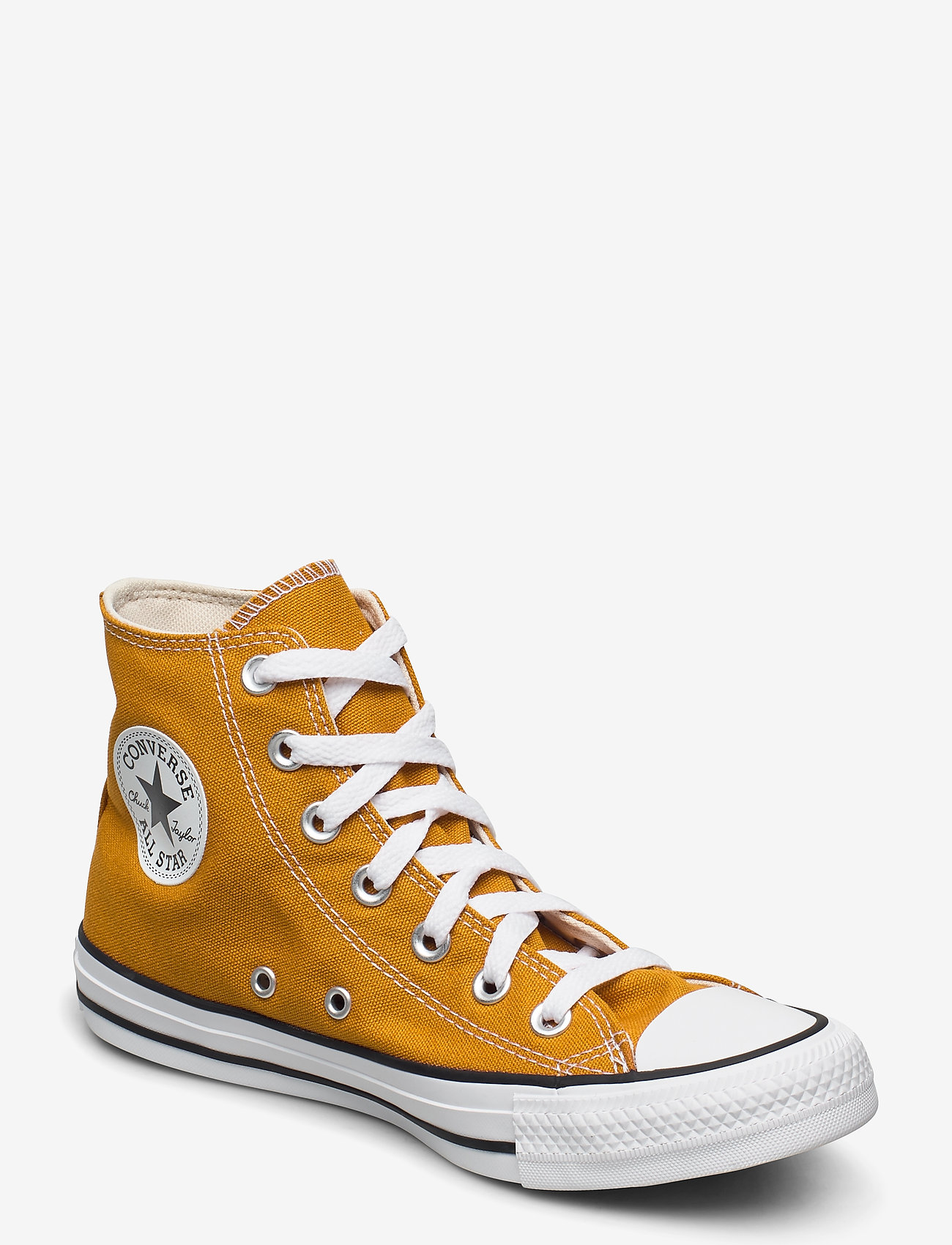 converse all star chuck 7 high top plimsolls in yellow