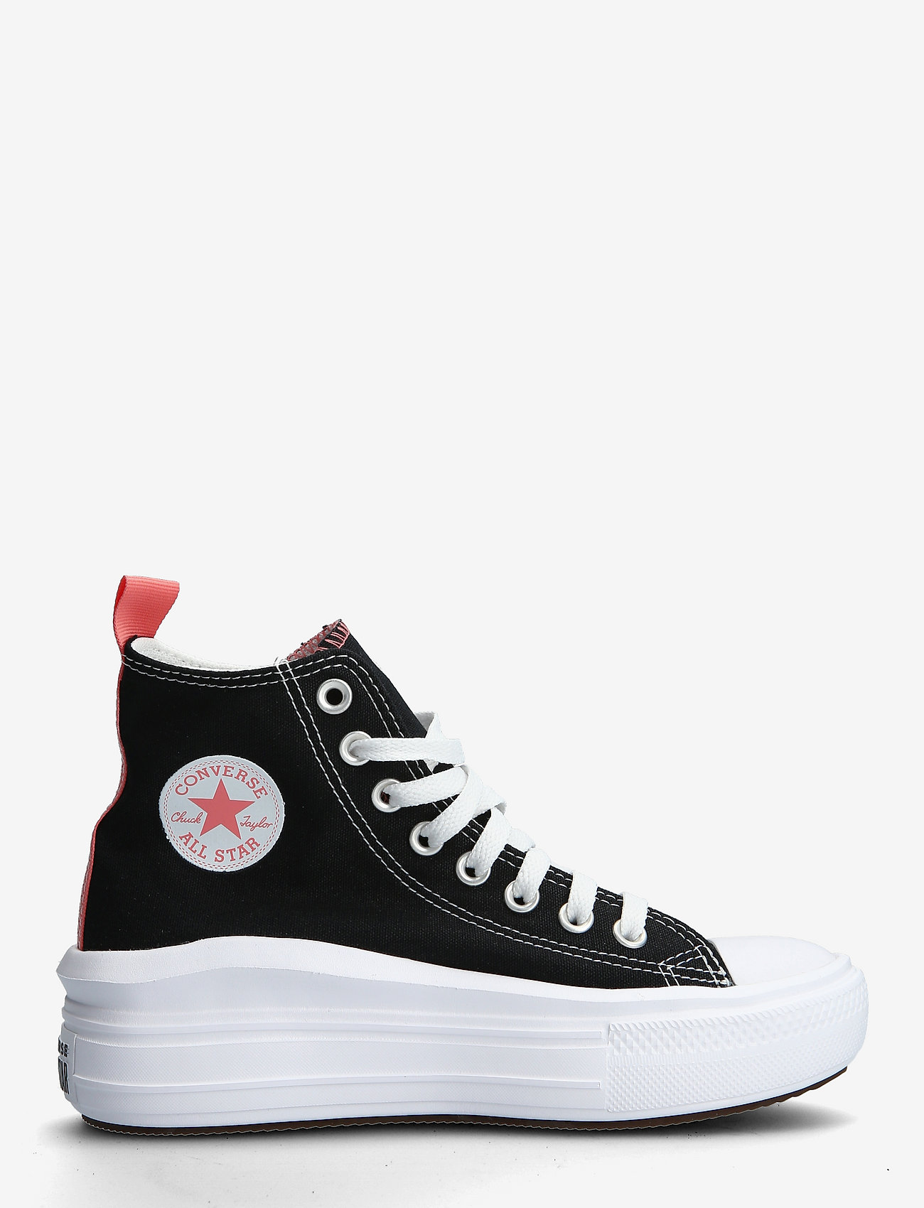 pink converse black laces