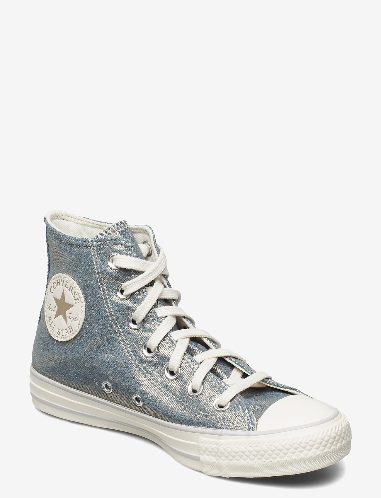 converse washed denim high tops