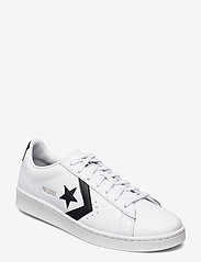 converse pro leather low top white