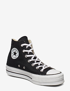 Chuck Taylor All Star Lift - sporta apavi ar augstu augšdaļu - black/white/white