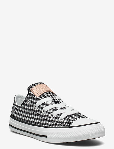 converse ctas ox black white