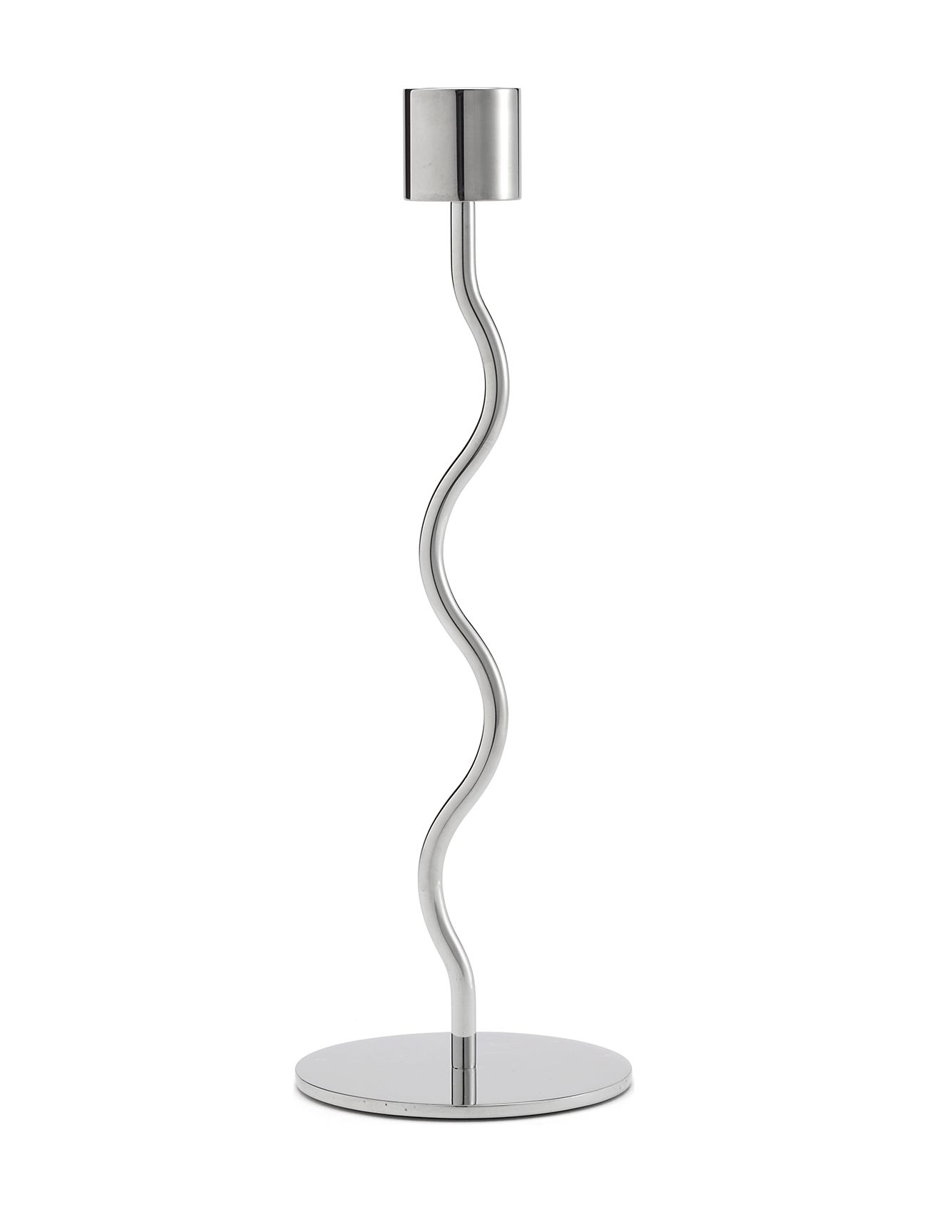 COOEE DESIGN Curved Candleholder Silber - H23CM - Unisex