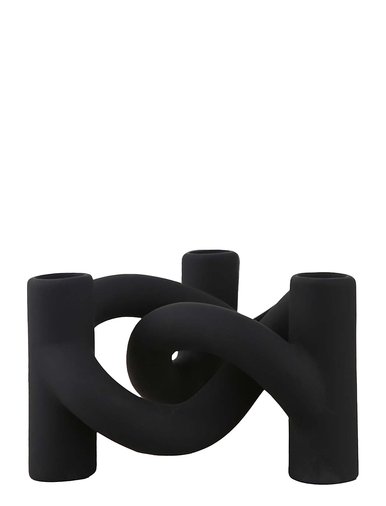 Cooee Design Lykke Three, H10 cm, Black, Dekoration > Lysestager Og Fyrfadsstager, Unisex