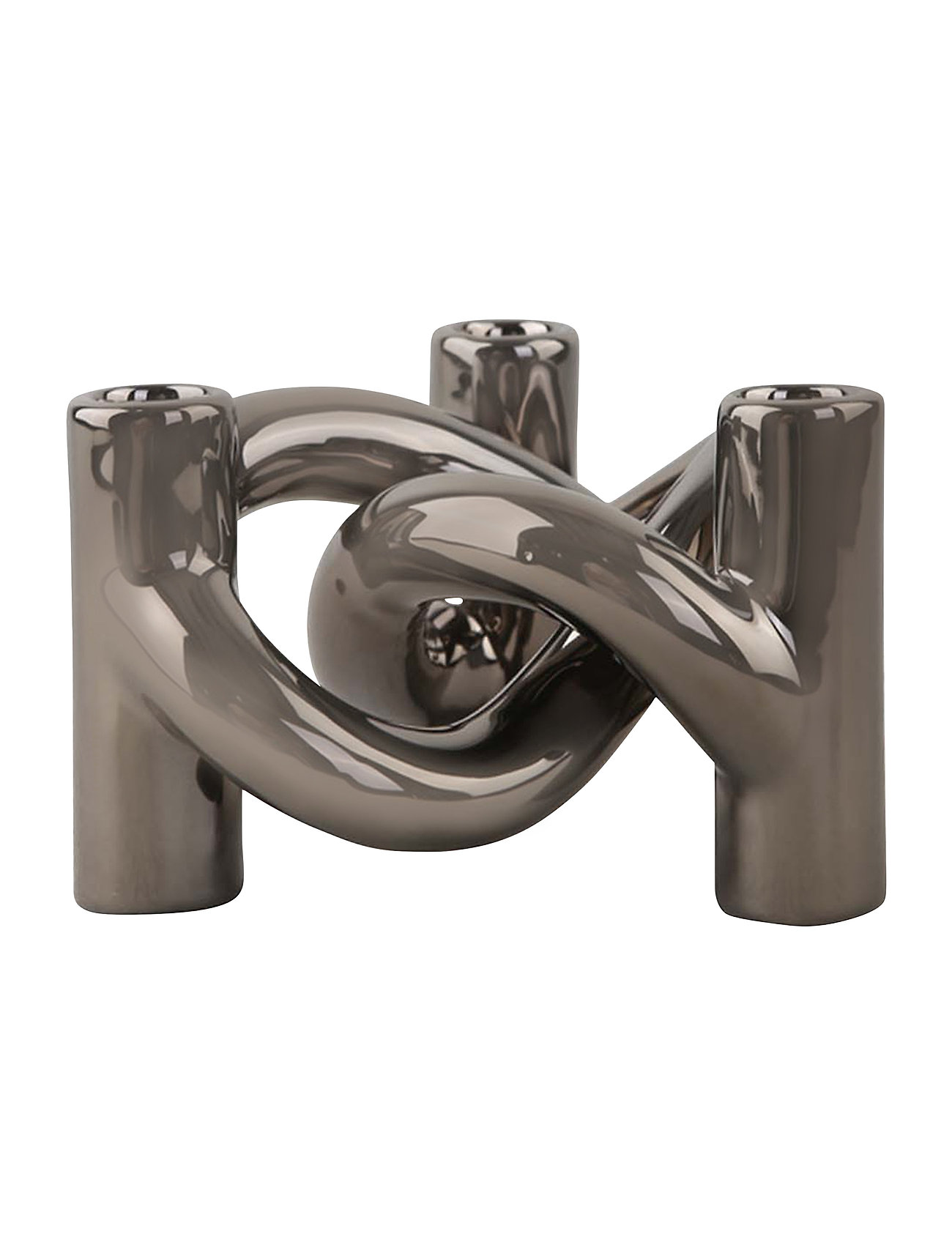 Cooee Design Lykke Three, H10 cm, Silver, Dekoration > Lysestager Og Fyrfadsstager, Unisex