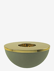Light Bowl 10cm - GREEN / BRASS
