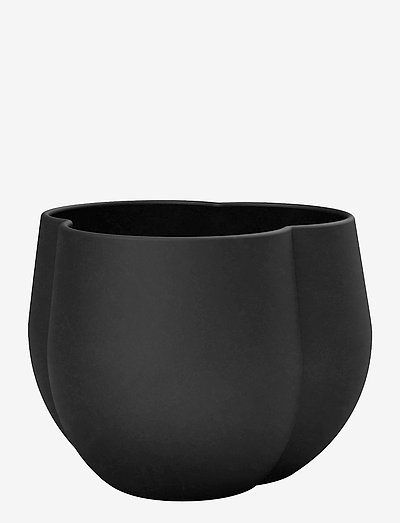 Clover Flower Pot 12cm - ruukut - black