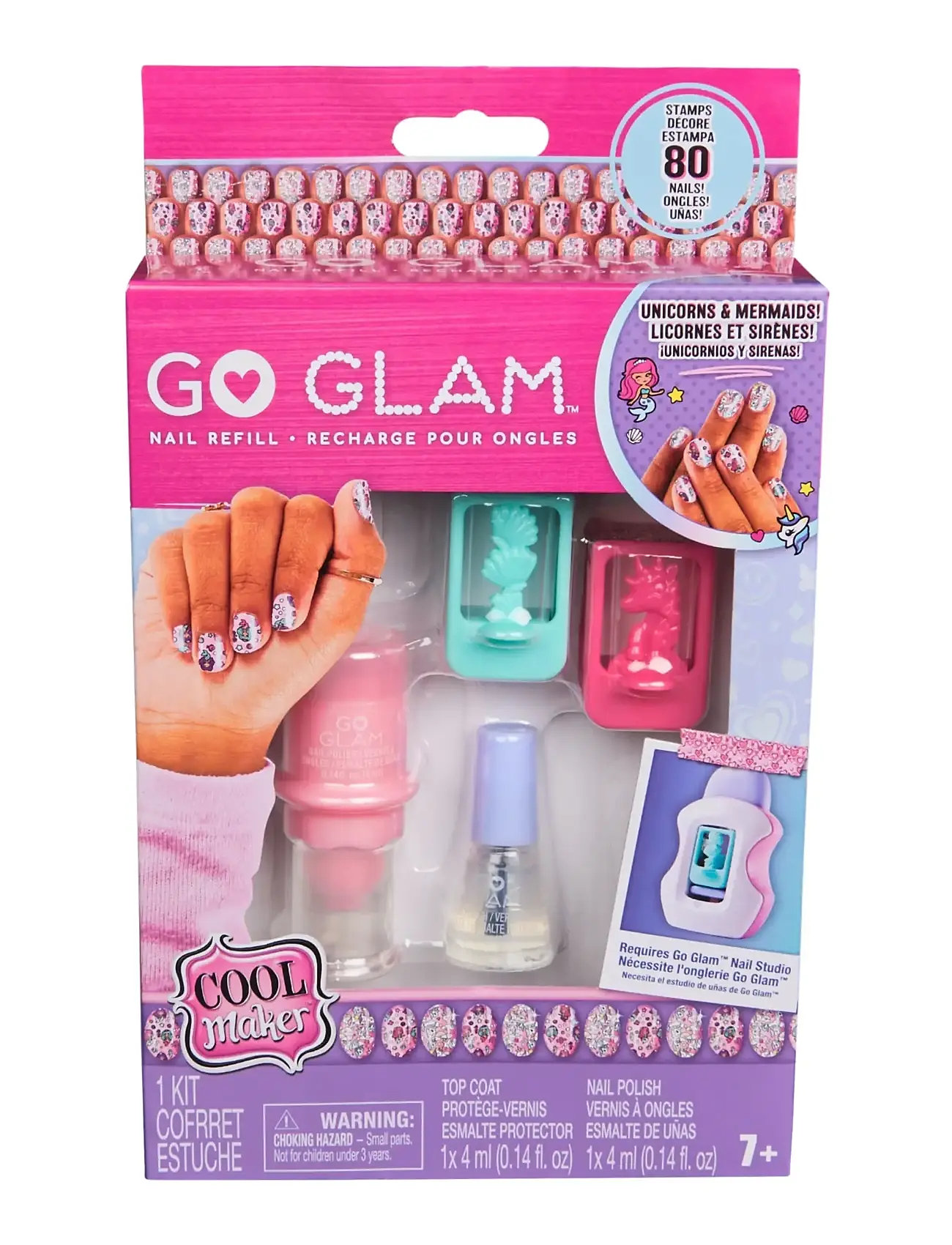 Cool Maker Cool Maker Go Glam Mani-Mask Nail Studio Refill, One Size, Pink, Håndværk > Håndværkssæt, Børn