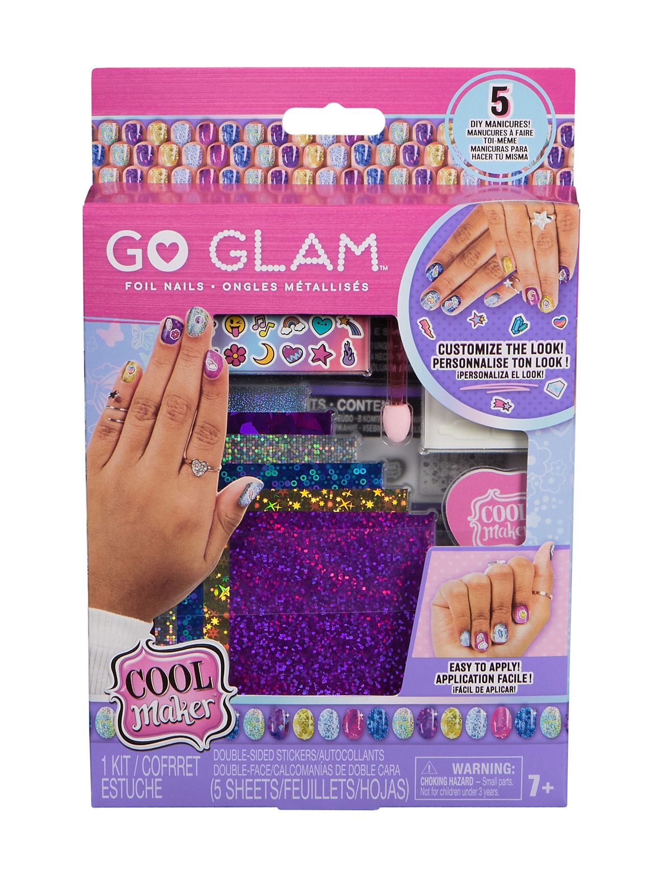 Cool Maker Cool Maker Go Glam Foil Nails 2.0 Multi/patterned