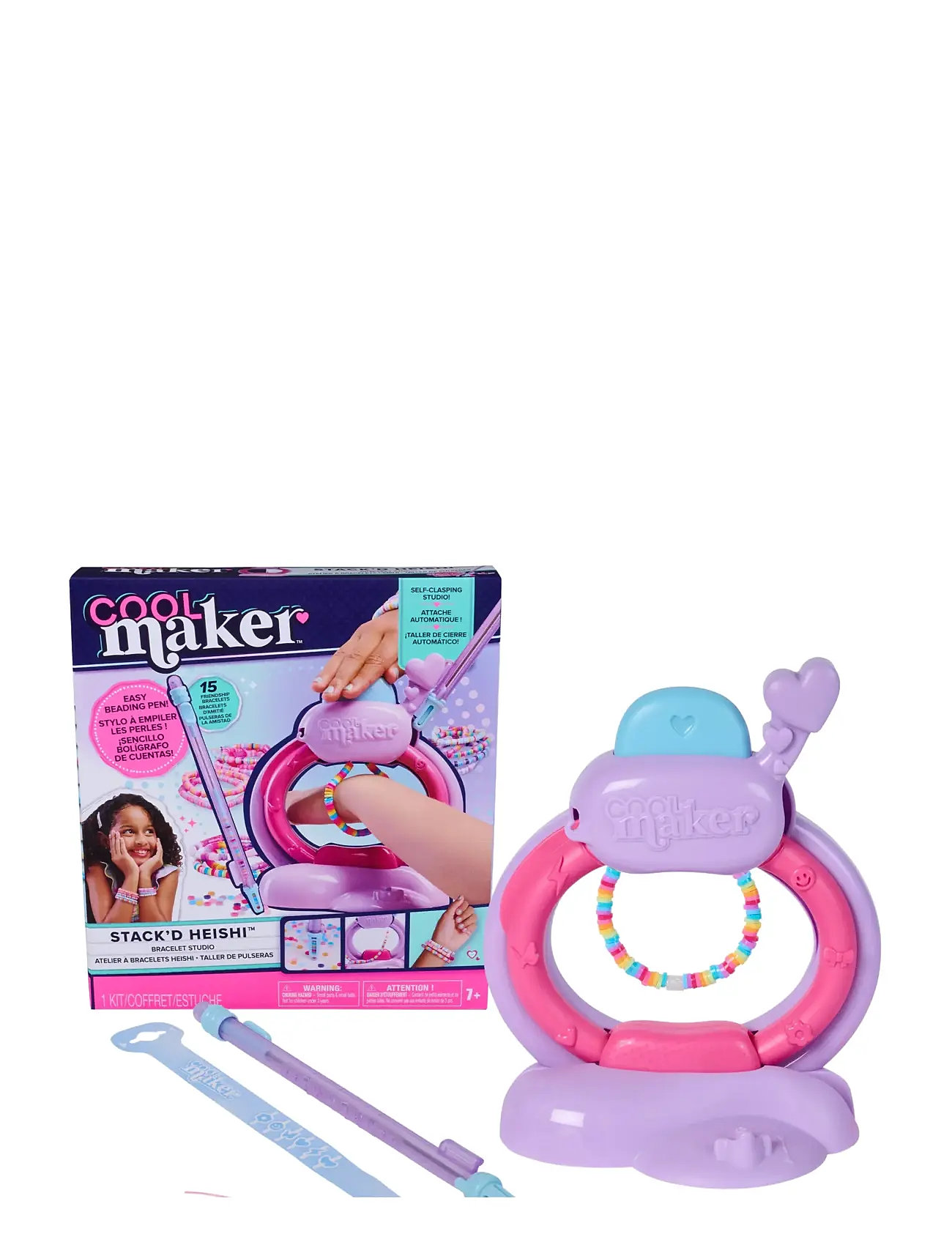 Cool Maker Cool Maker Stack'd Heishi Bracelet Studio, One Size, Pink, Håndværk > Håndværkssæt, Børn