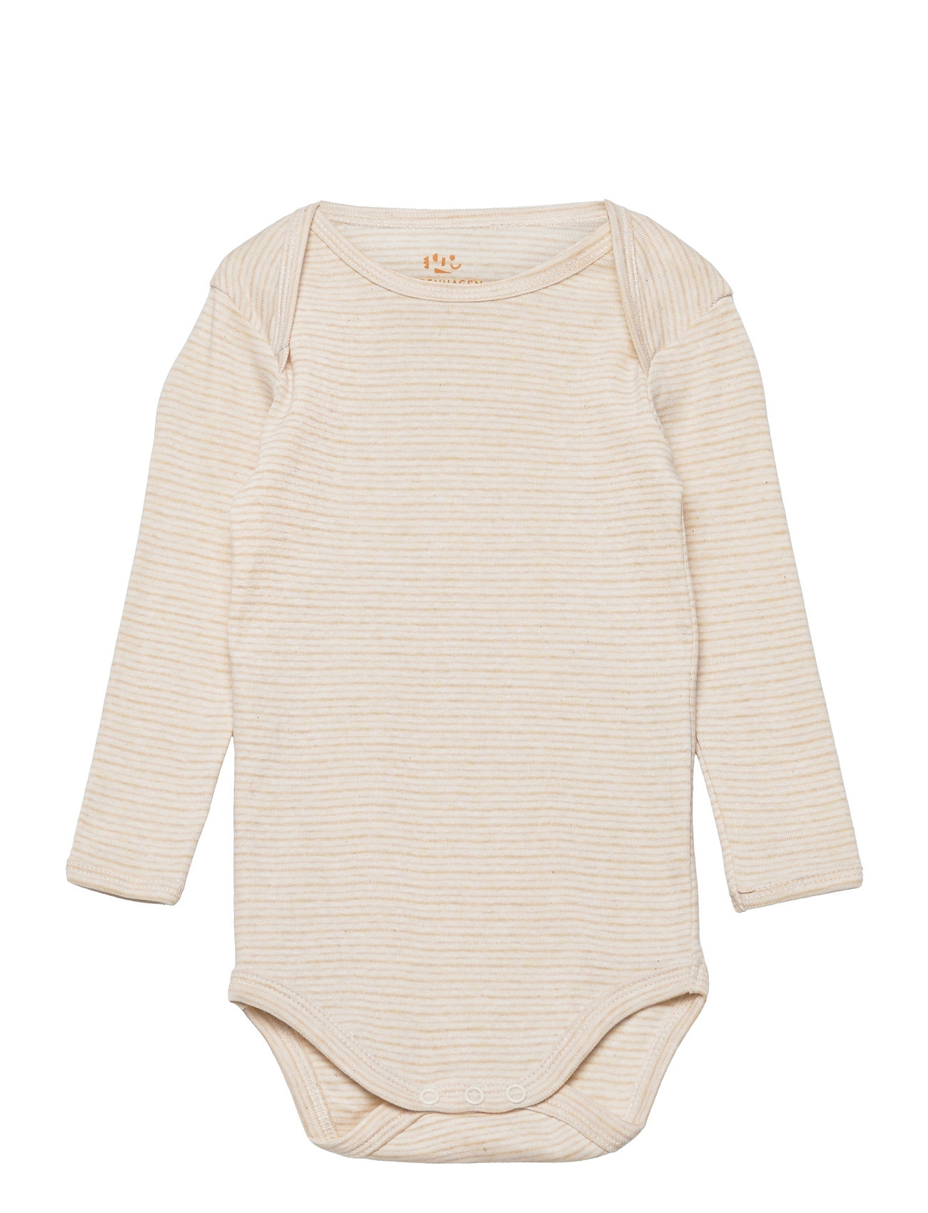 Copenhagen Colors Striped Long Sleeve Body, 50, Pink, Bodys > Langærmede, Børn